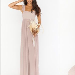 Show Me Your Mumu June Maxi Dress in Soft Beige